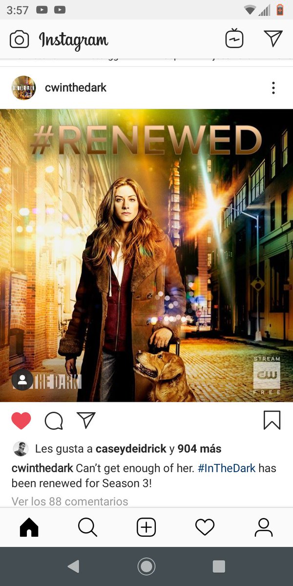 RRTelmiabauit's tweet photo. Nadie vio venir esto (no pun intended). Tercera temporada de In the dark ya es un hecho!! #GoMurphy @aworld2c @MarcosPadoblaje https://t.co/svRX05pSOK