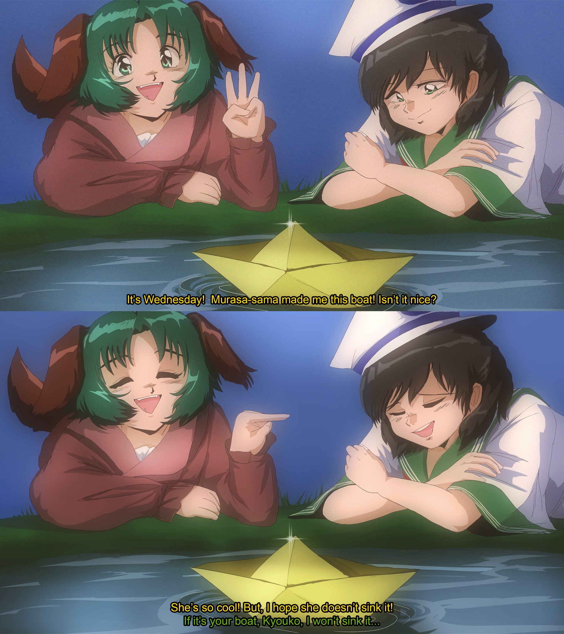 Step Commission Hiatus Gmt 8 00 Spending Time With The Captain How Sweet Of Her To Make A Boat For Kyouko Hopefully No Sinking Though Keep Afloat Folks 響子の水曜日 幽谷響子