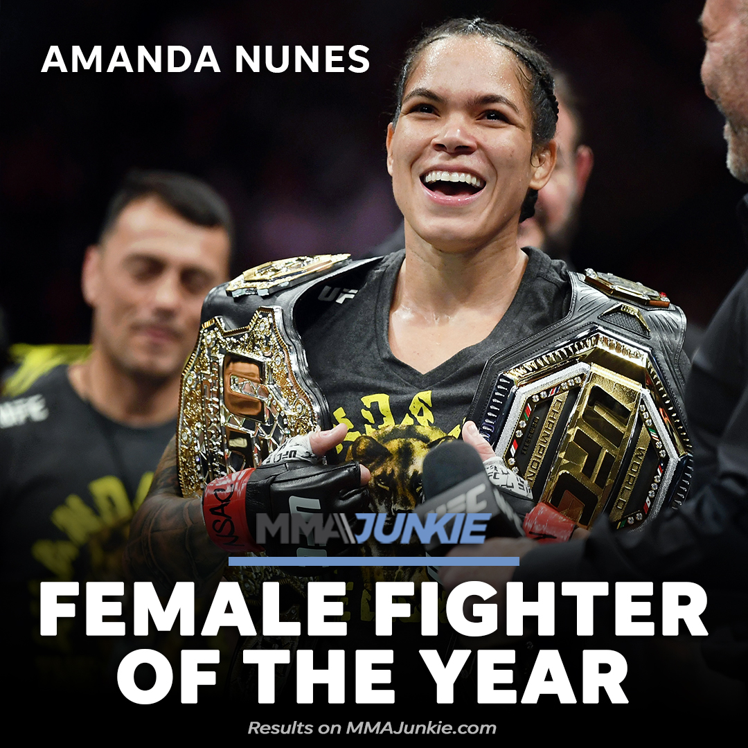 MMAJunkie's tweet image. She KO'd Holly Holm with her own move and dominantly defended against another ex-champ: @Amanda_Leoa takes home our 2019 "Female Fighter of the Year" award. 🦁

Full story: wp.me/p3WzJ0-20k6