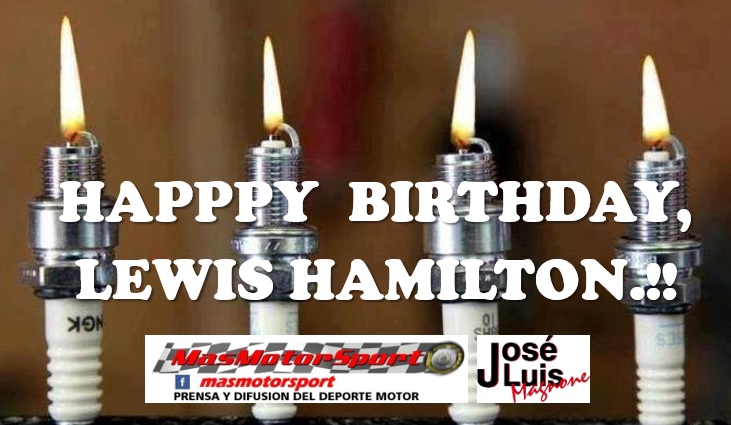 Happy Birthday, Lewis Hamilton.!
Have a nice day from Montevideo, Uruguay. 