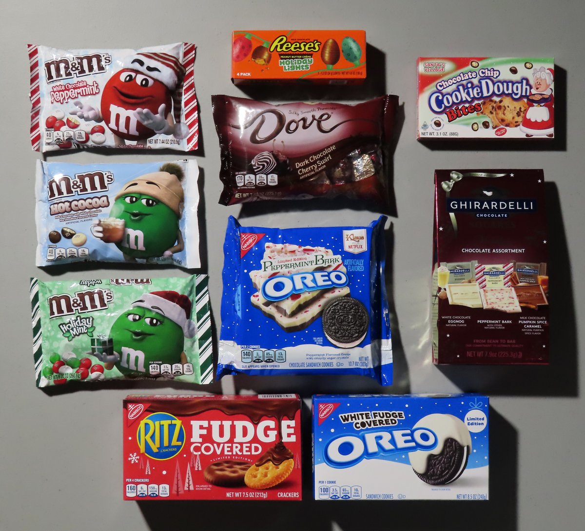 MrStevenRyals's tweet photo. December 10 additions and updates. #food #MandMs #Reeses #Dove #CookieDoughBites #Nabisco #Oreo #Ritz #Ghirardelli #whitechocolate #peppermint #chocolate #mint #peanutbutter #cherry #cookiedough #pumpkinspice #fudge #whitefudge #limitededition #candy #cookies #crackers #snacks https://t.co/q5UHkkuno0