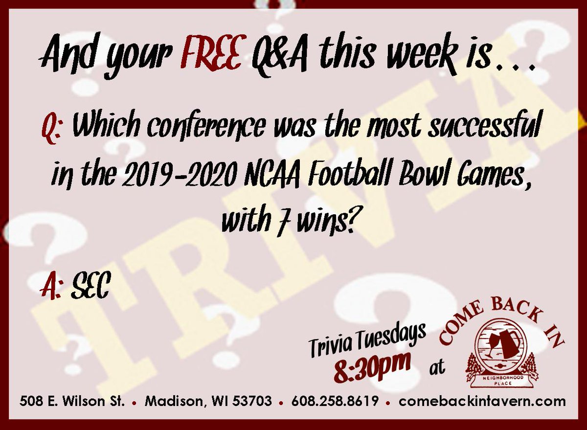 Come Back In Madison tweet media