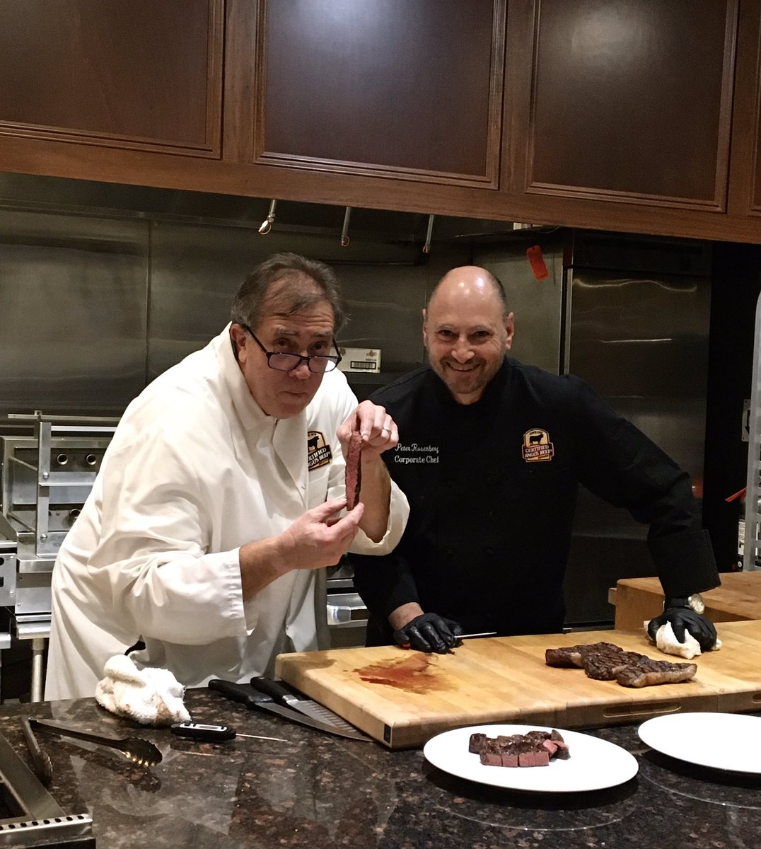 For those of you who insist on eating your steaks well done, here’s Chef Tony and Chef Peter of <a href="/CertAngusBeef/">Certified Angus Beef ®</a> proving you wrong! 
#meatmasters
