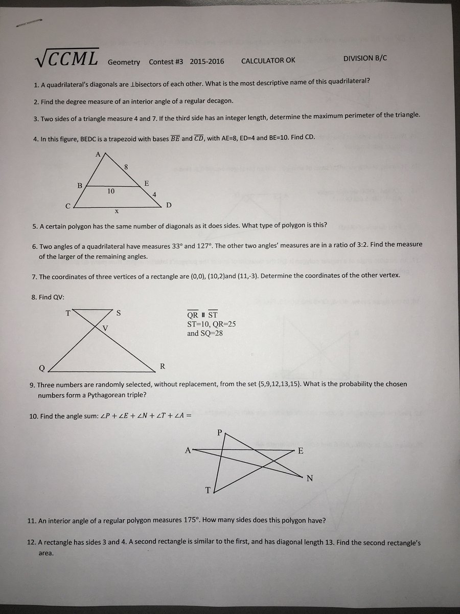 MathTaft's tweet photo. 1/7/2020  Practice for Algebra 1 and Geometry. https://t.co/1fCI3inr7z