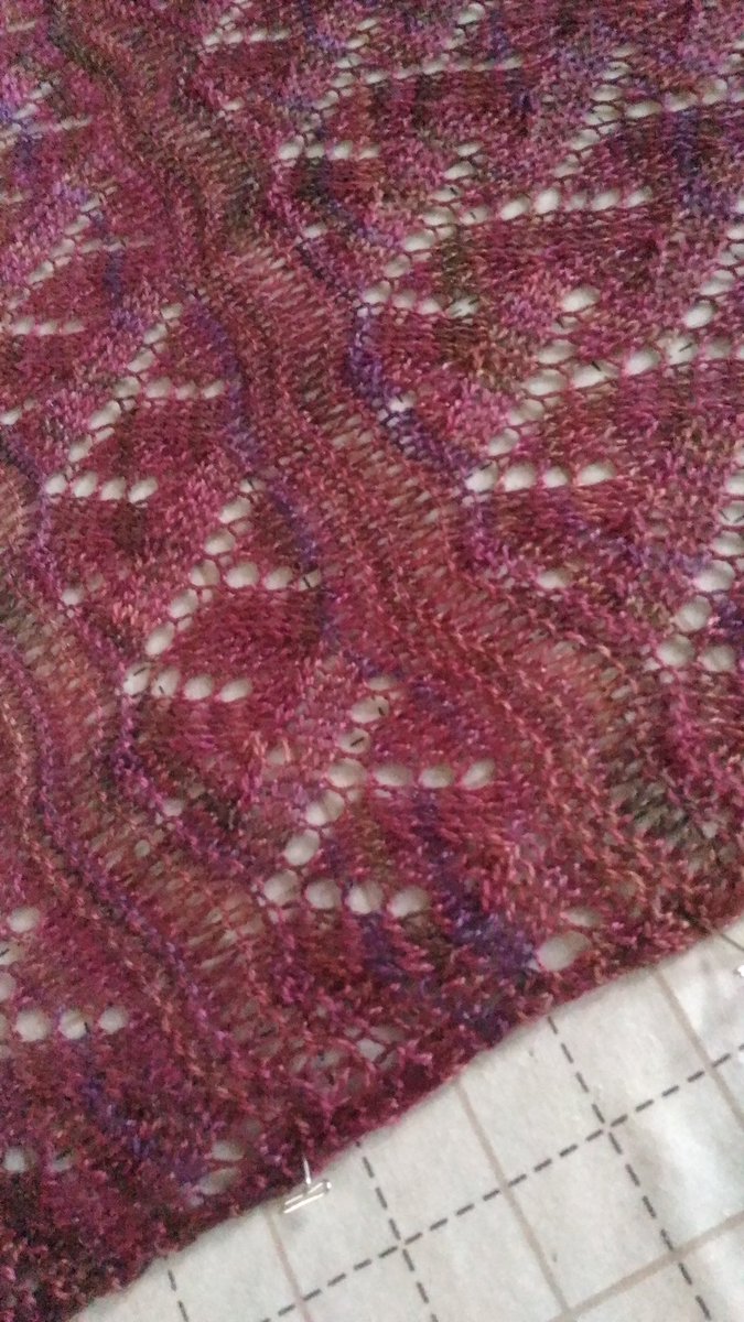 ilga_leja's tweet image. Blocking day—for a sweater for me, if I haven’t made it too large by blocking it too hard. Using Fleece Artist Tree Wool, one of my all-time favourite yarns. #ilgaleja #blockingknitting #knittingblocking #treewool #laceknitting #fleeceartist