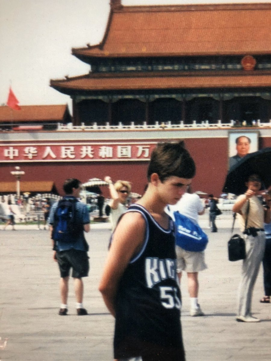 JonathanABC13's tweet photo. Just 13 year old me rocking the J-Will jersey in the Forbidden City in China https://t.co/nhxl5QVWtY