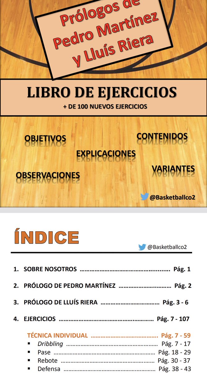 DavidPRasilla's tweet photo. Ya es mío! El primer libro de ejercicios con PRÓLOGOS de @pedroma2014 y @lluisriera1 creado por @Basketballco2. #Formación #coachstudio https://t.co/6vAYX8jWcC