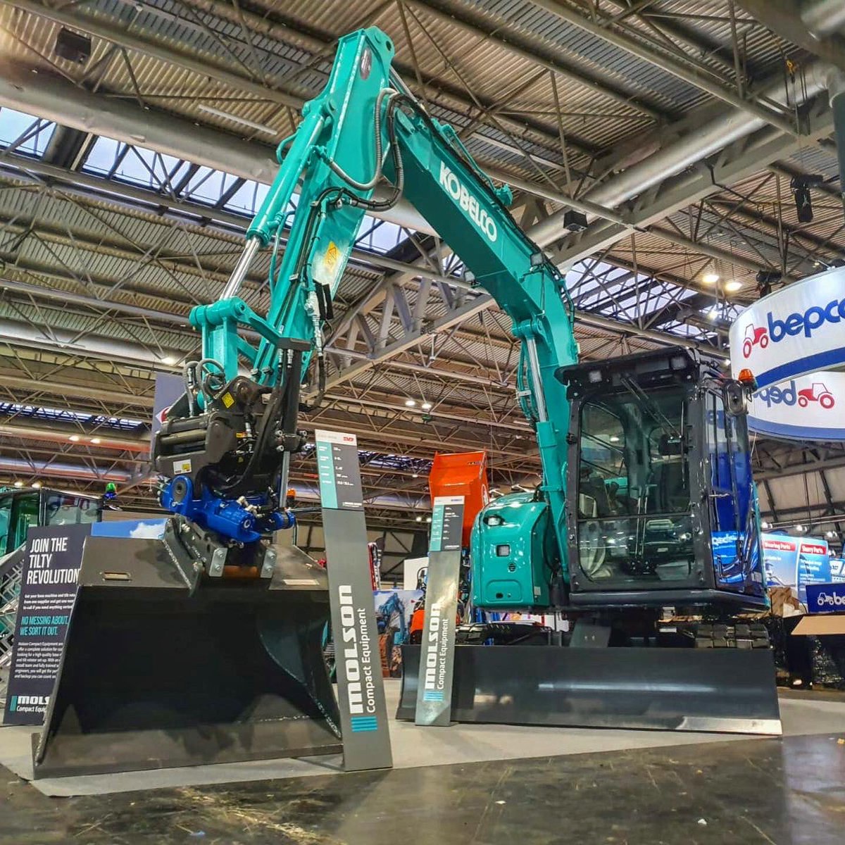 molsoncompact's tweet photo. A busy day on the Molson Compact Equipment stand at @lammashow
A massive thank you to all who visited the stand to see the great range of Kobelco, SMP, Ammann and Cormidi machines on display.
#lamma20 #kobelco #smp #tiltrotator #tilty #excavator #molsoncompact #molsongroup https://t.co/HSvfdEoEdm