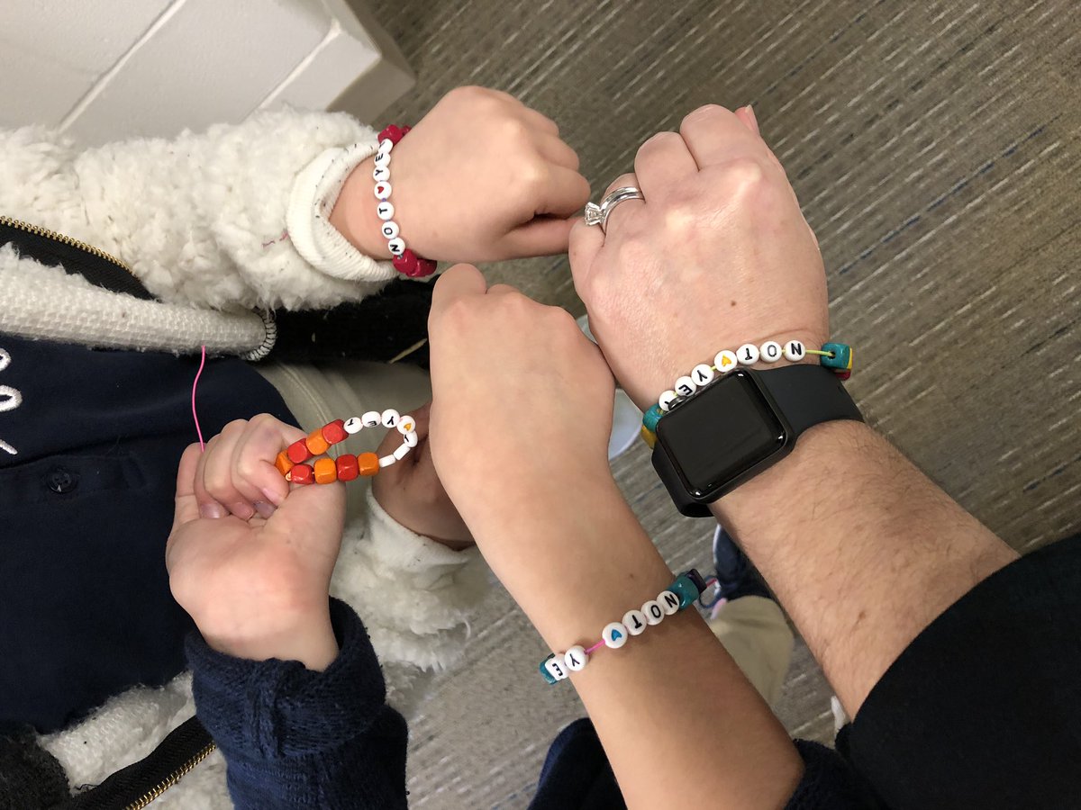mrsmmanley's tweet photo. These sweet 2nd grade @TWEtigers welcomed me with a Power Bracelet. They said, “Am I there? Not yet. You’ll get there. You bet!” I’m excited to be here with you power girls! Filling out my #dreambubble. #LearningLeading https://t.co/l6lLaAWjom