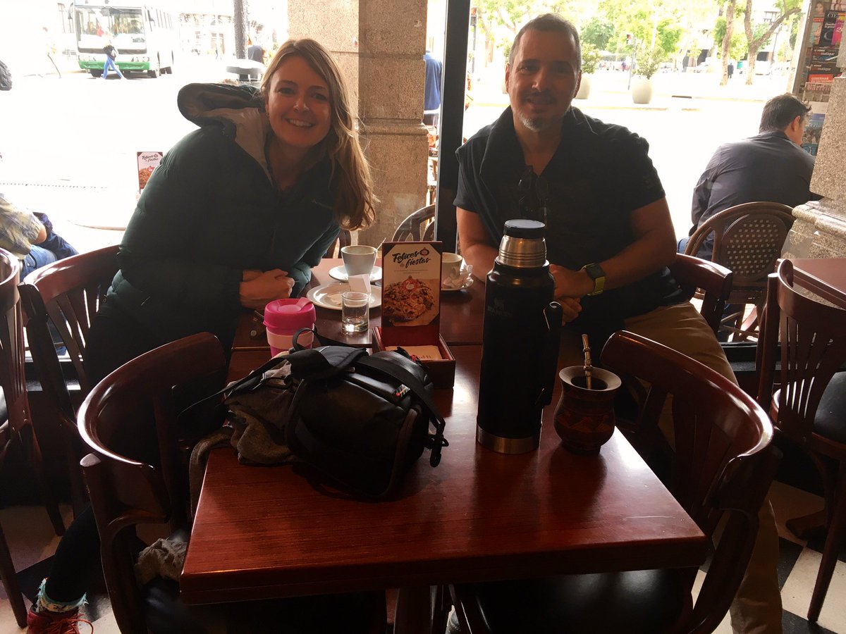 reef_scientist's tweet photo. Leadership lessons in Buenas Aires (over coffee) from a good friendship made through the @IBM’s #IBMCSC program at @GCITweet with @WWF_Australia! Mindfulness, vulnerability & good listening skills central to effective #leadership. Grateful to have such great mentor in my life! https://t.co/WqFT93TxeH