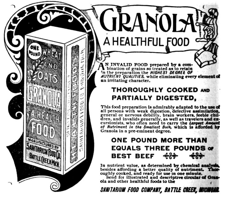 Did you know #granola started its journey in 1863 thanks to the health advocate, Dr. James Caleb Jackson? However the original recipe started with baking graham flour into brittle cakes, a little different than the oats, dried fruit, and nuts we know today.
