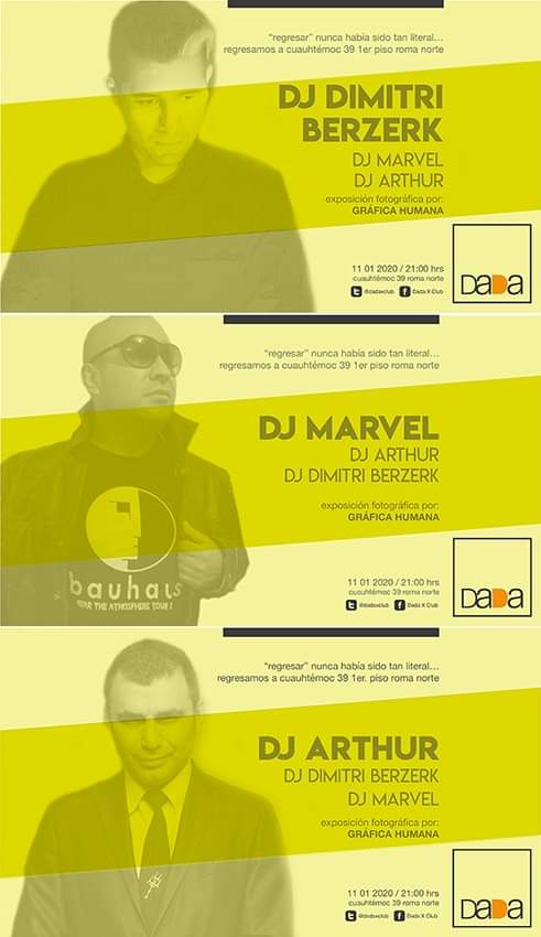 Regresar nunca había sido tan literal...
Sábado 11 de Enero Dada X abre sus puertas nuevamente.
Te esperamos !