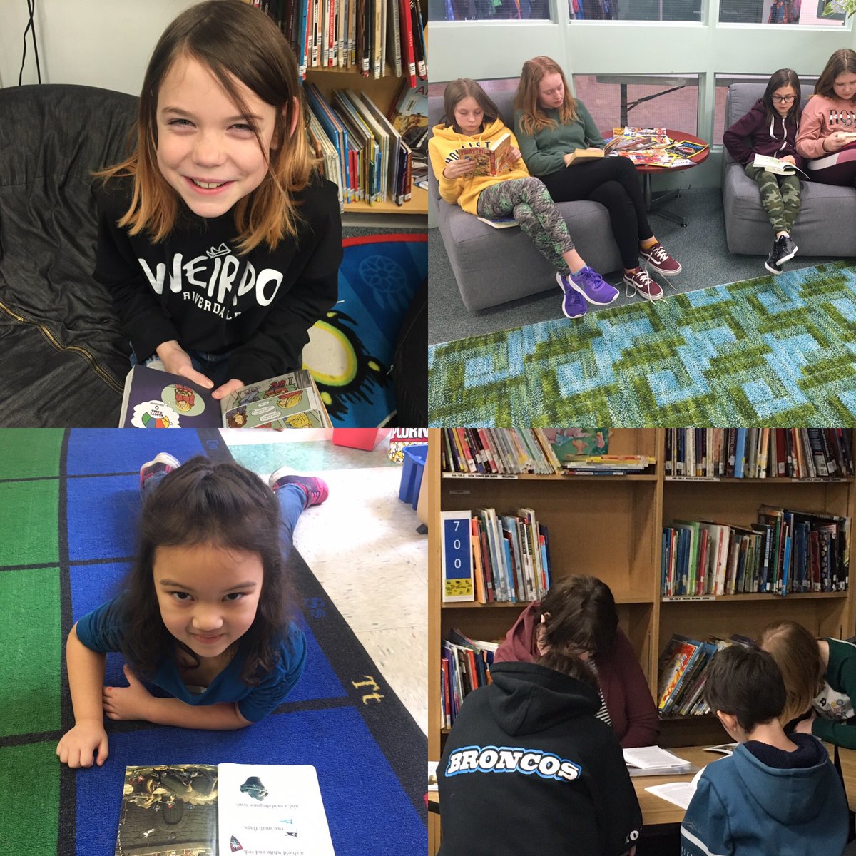 One of the best parts of my day is watching our students engaged in reading.  Our students love reading and talking about what they’re reading with others. It’s wonderful to see as you walk through the classrooms and the library <a href="/NormandeauRD/">Normandeau School</a> #RDPSD #RedDeer