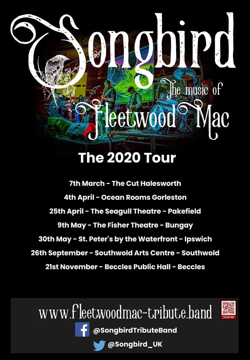 Exciting news.....a <a href="/Songbird_UK/">Songbird</a> #tour!!! #livemusic #Norfolk #Suffolk #FleetwoodMac tribute