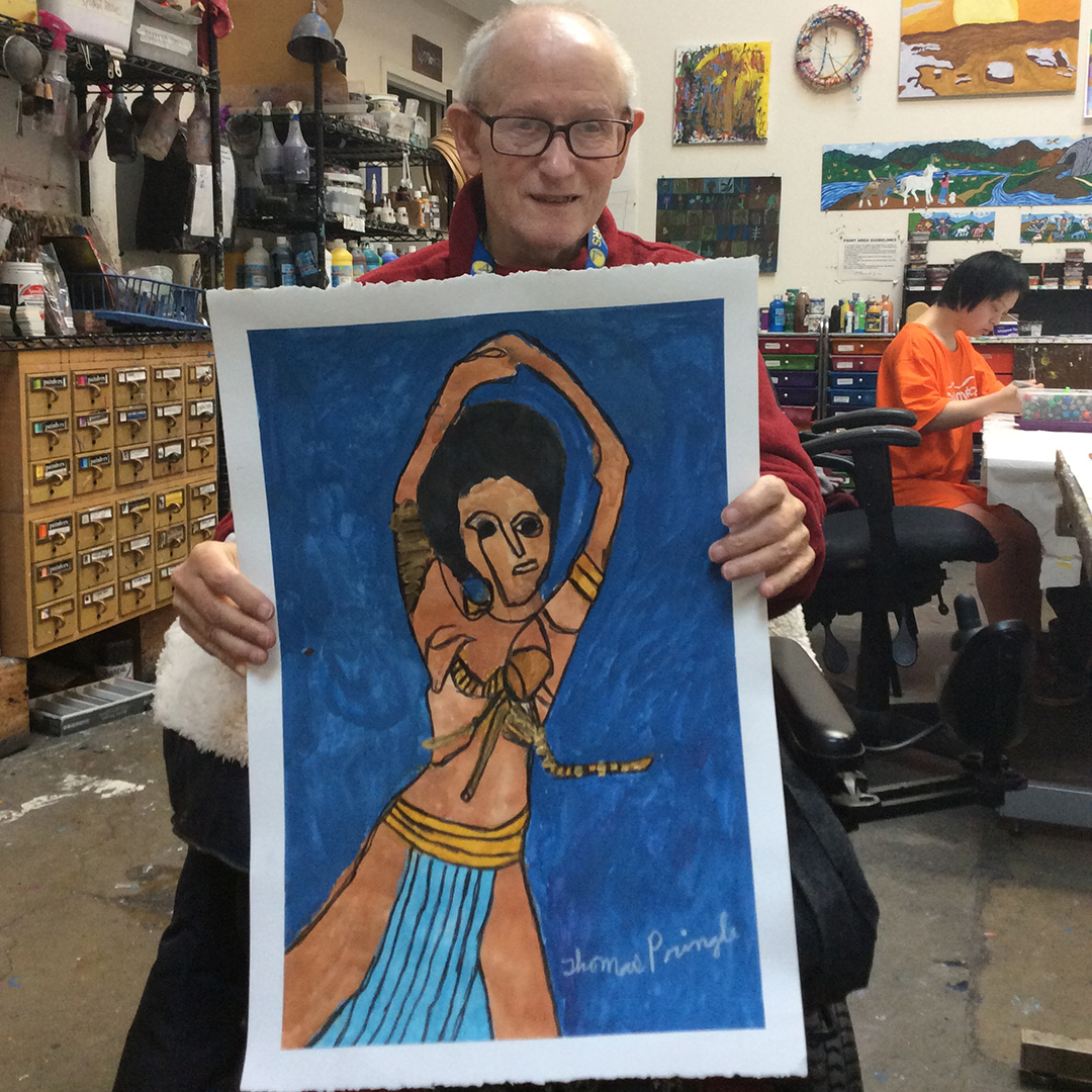 creativityxplrd's tweet photo. “Come and see, that’s all. Oh and not only come and see, but spend your money!” says #ThomasPringle about his upcoming solo show. #ThomasPringleLadiesMan opens from 7-9 at CE this Thursday. Meanwhile, here’s Pringle with a newly finished #painting in his quintessential style. https://t.co/1dbpLlyQ2a
