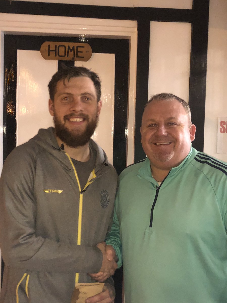 Tonight’s Man of the Match <a href="/curley_james/">James Curley</a> for his 1stHalf Hatrick and for his impression of Astrix the Gaul.