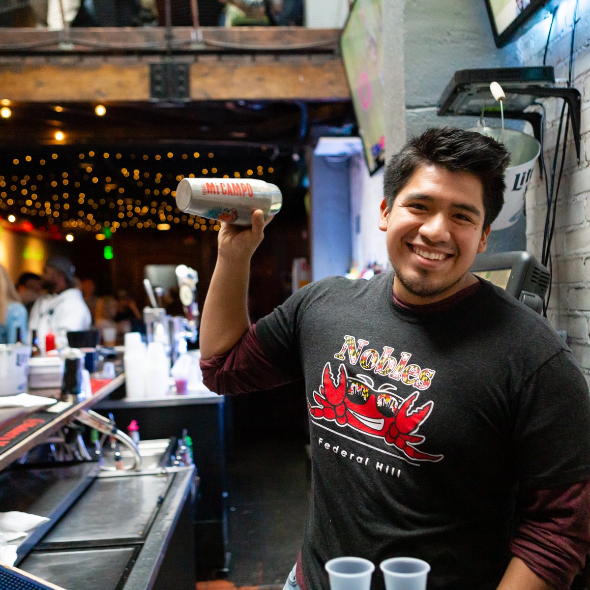 NoblesFedHill's tweet photo. When it comes to our bartenders, you can always count on service with a smile. https://t.co/GGwPzPpdLM