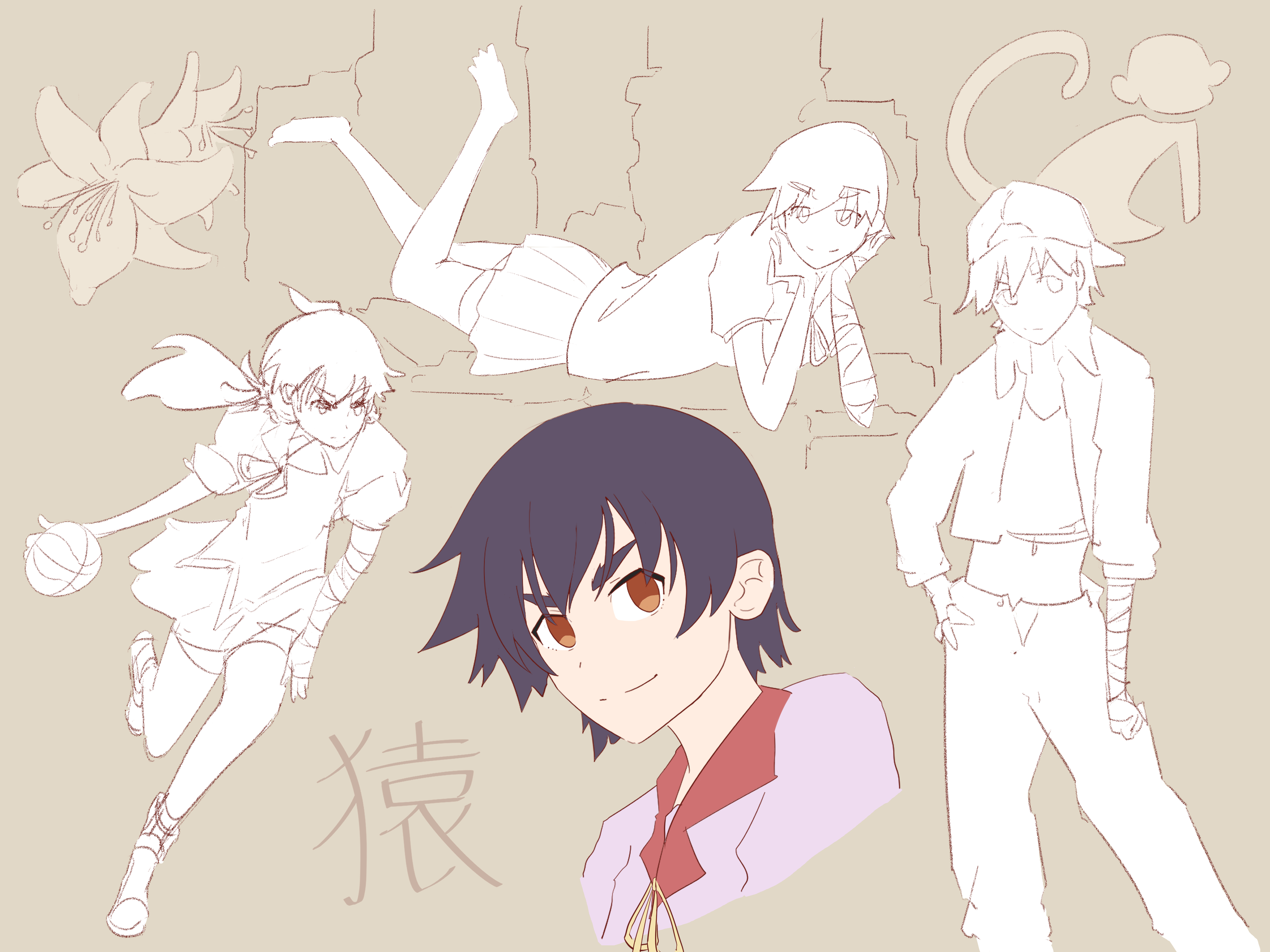 𝑲𝑵𝑰𝑮𝑯𝑻 I Wanted To Sketch Multiple Monogatari Chars But It Ended Up Being A Kanbaru Tribute Page Xp 神原 Kanbarusuruga Monogatari Monogatariseries Bakemonogatari 物語 化物語 神原 神原駿河 T Co Uuuzlold3q Twitter