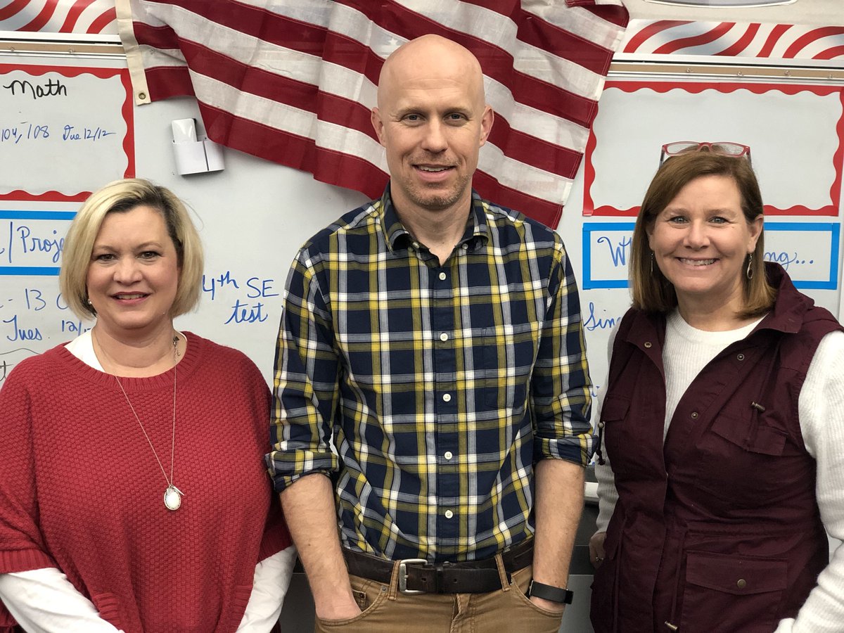 AnthonySchool's tweet photo. Staff Spotlight: TAS has the best faculty! Today, we highlight our history/social studies teachers: Mrs. Scott, Mr. Spivey, and Mrs. Clark.
What do they like most about TAS? The family-like atmosphere, great students, and curriculum not bound by a standardized test! #TASstaff https://t.co/vueaVVn32I