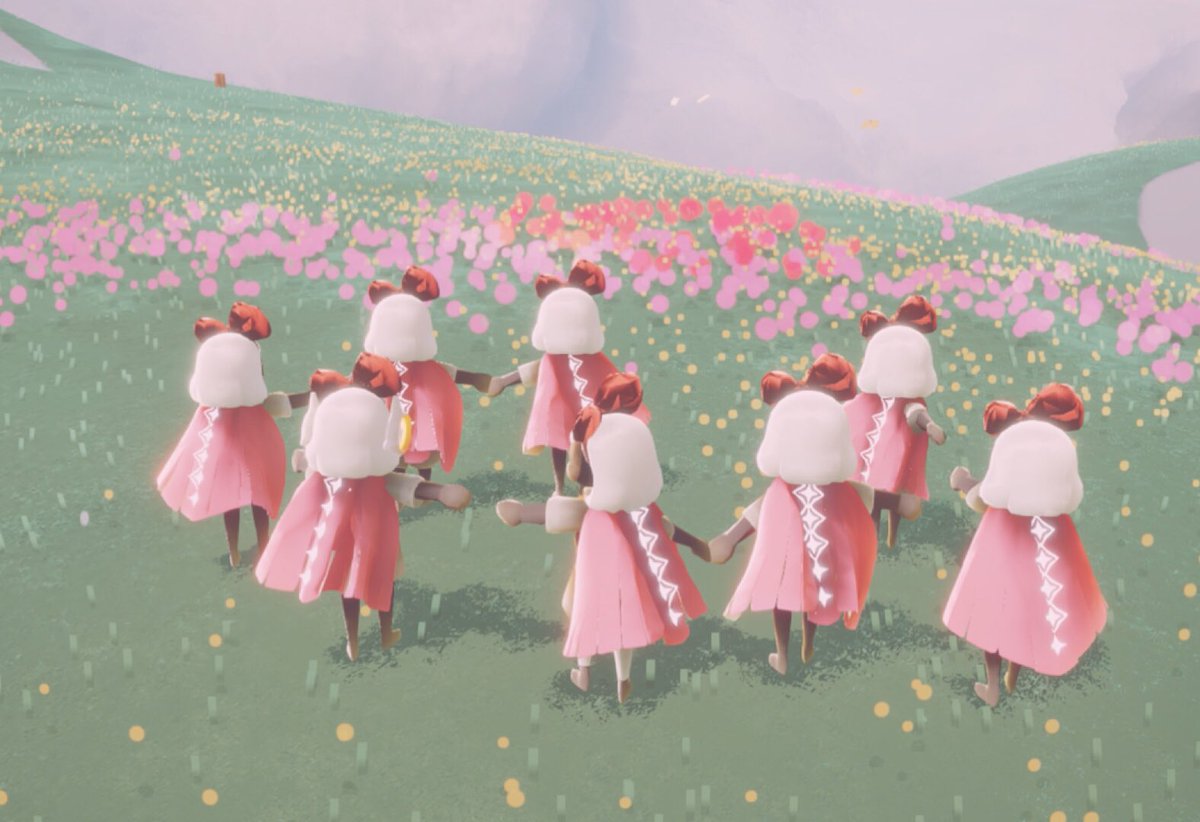 Sky Children Of The Light Pink Cape Squad Thanks For Letting Us Share Your Sky Adventures Kumorichanzz And Friends