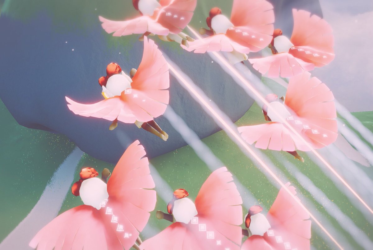 Sky Children Of The Light Pink Cape Squad Thanks For Letting Us Share Your Sky Adventures Kumorichanzz And Friends