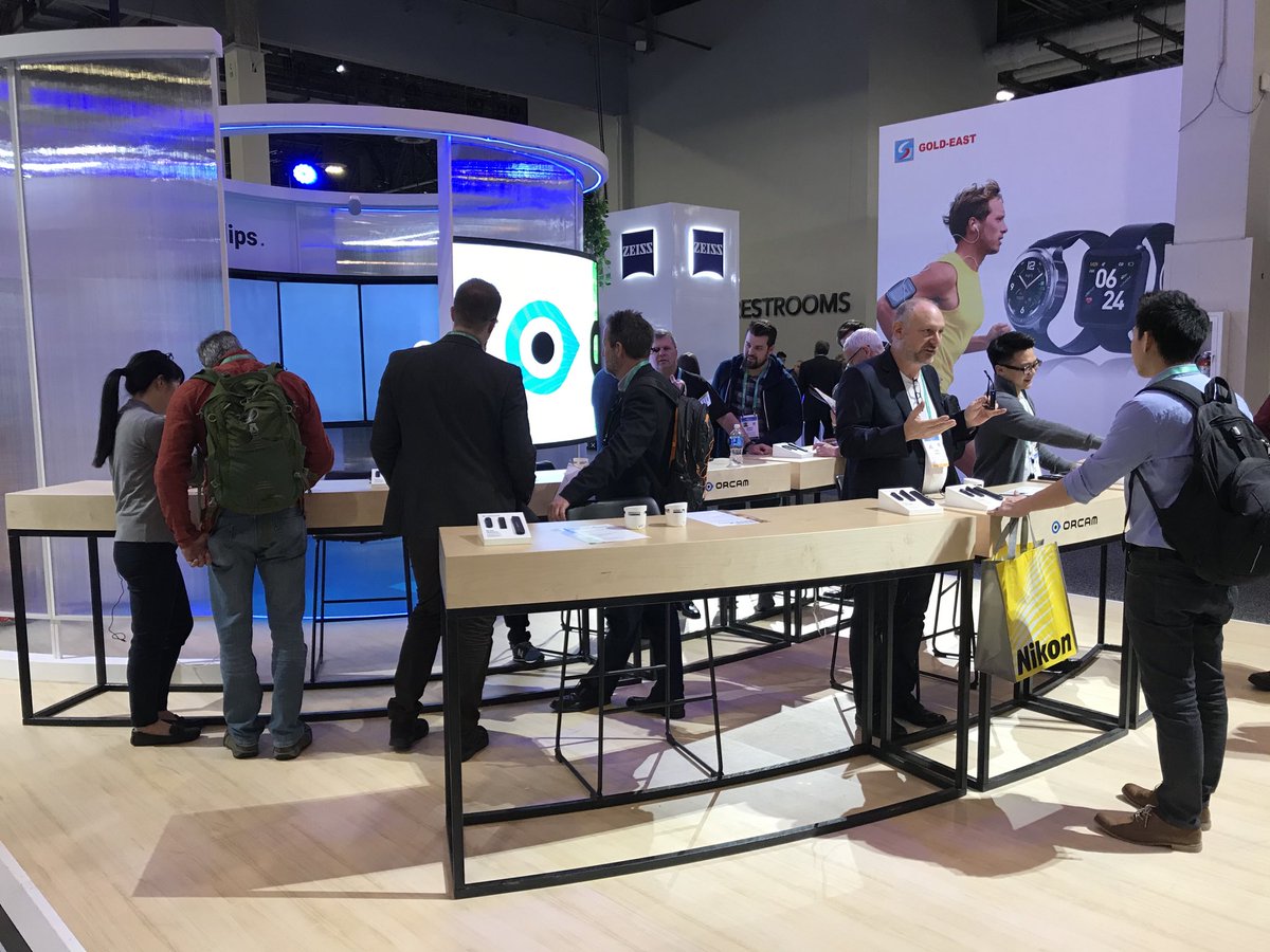 AnnaSeacat's tweet image. Good #boothlayout allows for multiple conversations. #CES2020
