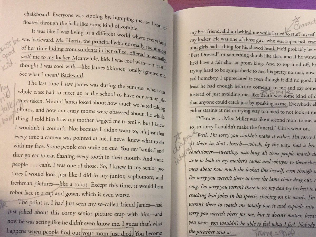 MrsGZ5's tweet photo. Annotating the first few pages of The Boy in the Black Suit! #HCSDLI @SpainPark https://t.co/Yb5fgwwBst