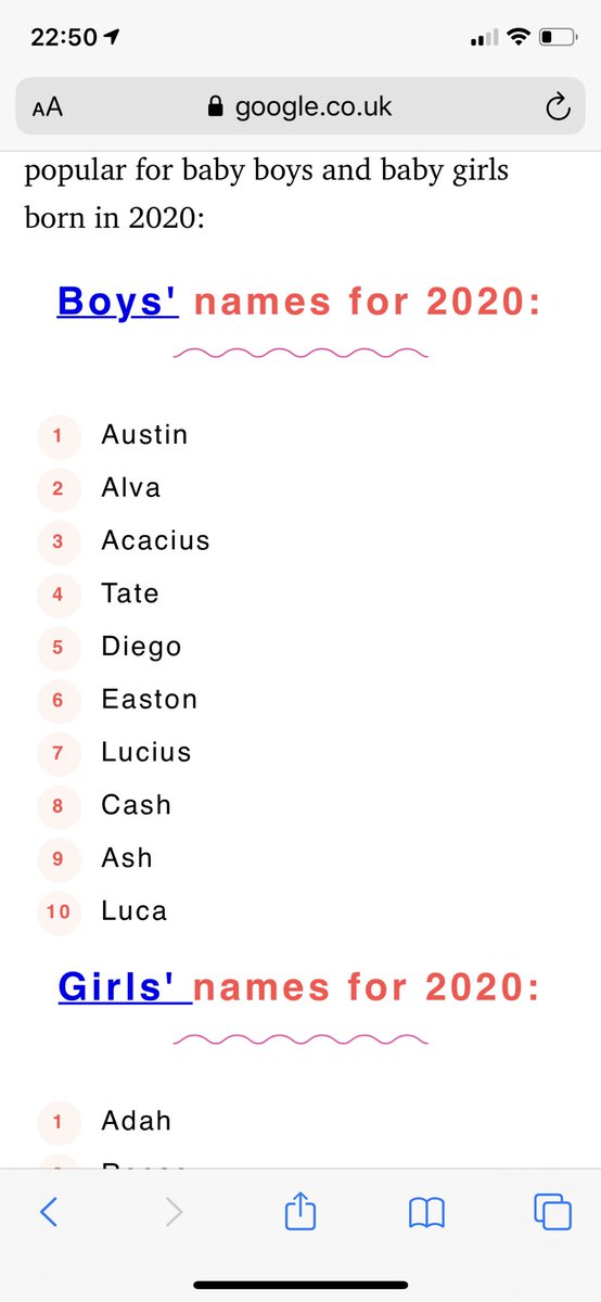 hillaust's tweet photo. Apparently my name is the number one name for 2020! People must be forgetting about Austin Powers... π #babynamesfor2020 https://t.co/e9e3uPQKfZ