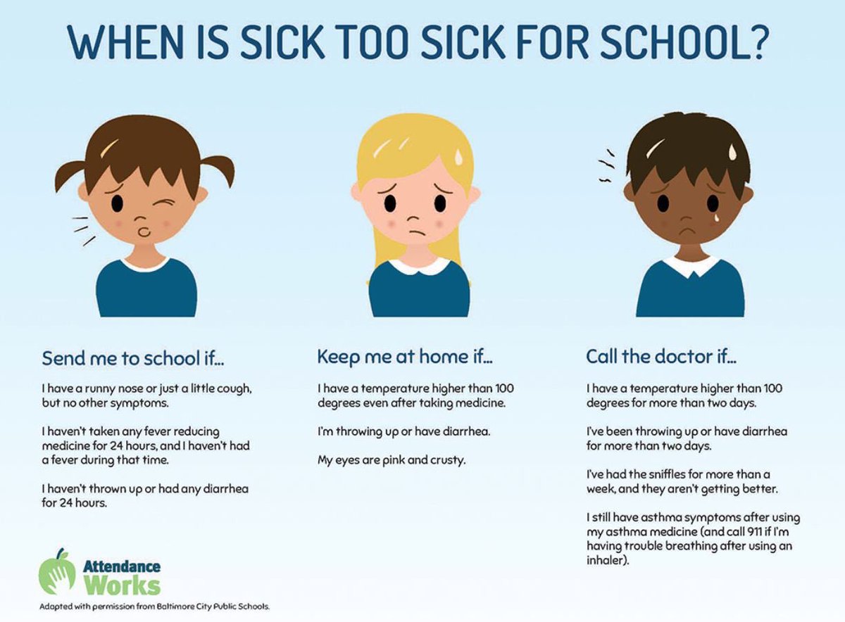 LauraFeffer's tweet image. There is nothing we want more than students to be at school each day. In fact, we received a three-year grant to analyze and work on improving our daily attendance. However, with cold and flu season approaching, this is a good reminder. #soarwitheagles #washyourhands!