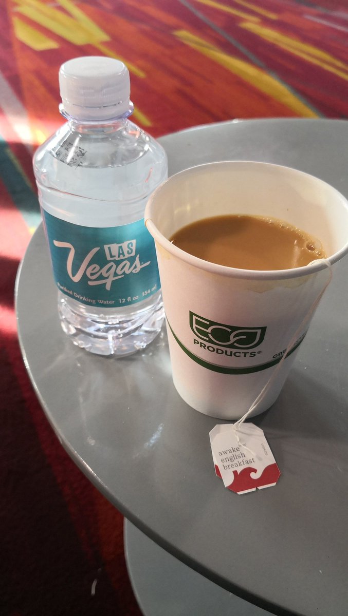 Actually managed to make myself a decent cup of tea. Two bags mind #CES2020