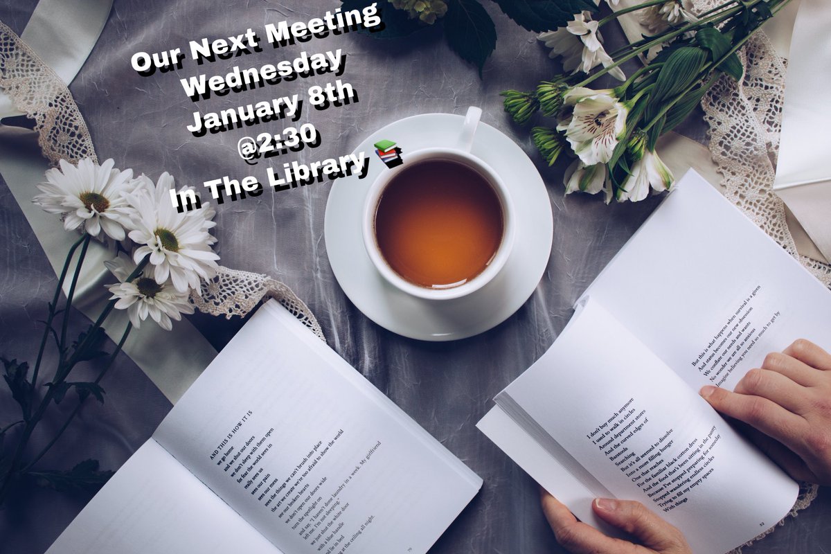 RSK_HTBC's tweet photo. Our next meeting is tomorrow January 8th at 2:30 in the library we hope to see everyone there and new members are always welcome! https://t.co/XlErRZPjLO