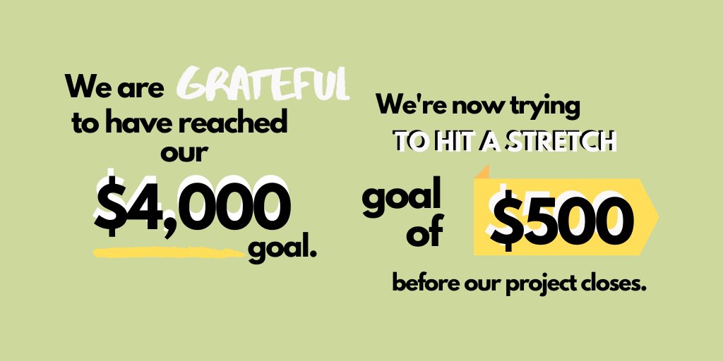 UTEPfoodpantry's tweet photo. Weโve been a bit quiet on here, but weโre back to say... WE DID IT!!! ๐๐Thanks to you. P.S. Before our project closes (in 3 days) weโd like to hit an additional $500 goal. Will you join us? #pickaproject https://t.co/db7H8yfVyk