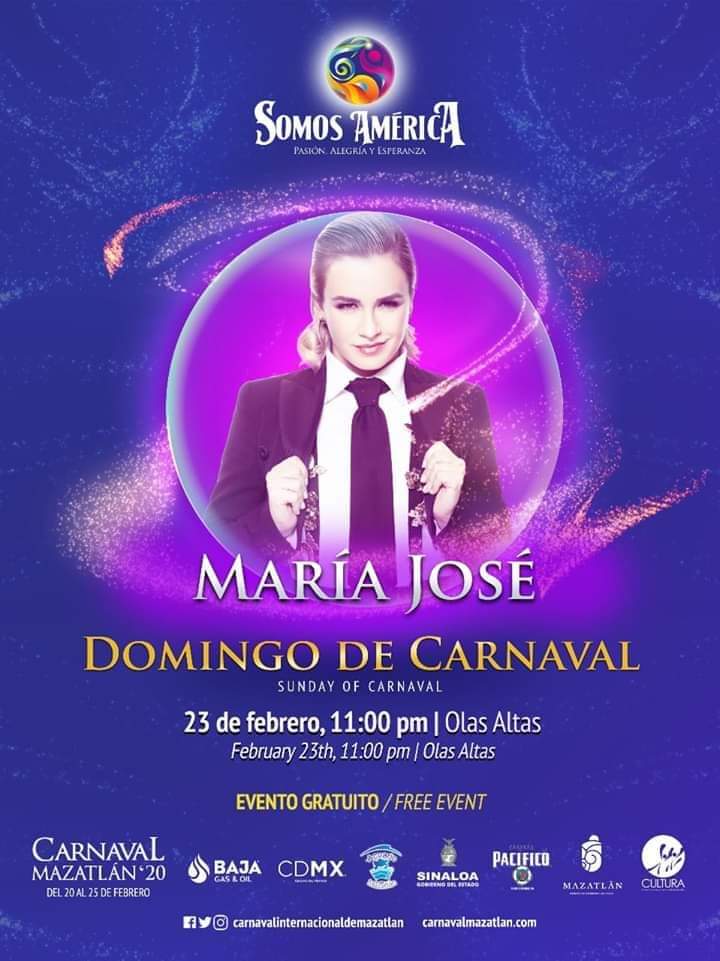 MJSinaloa_'s tweet photo. Este 23 de Febrero llega @lajosa al Carnaval de Mazatlán para hacer #Conexión evento gratuito. No se lo pueden perder!!🎶💃 https://t.co/bupW1NGCiH