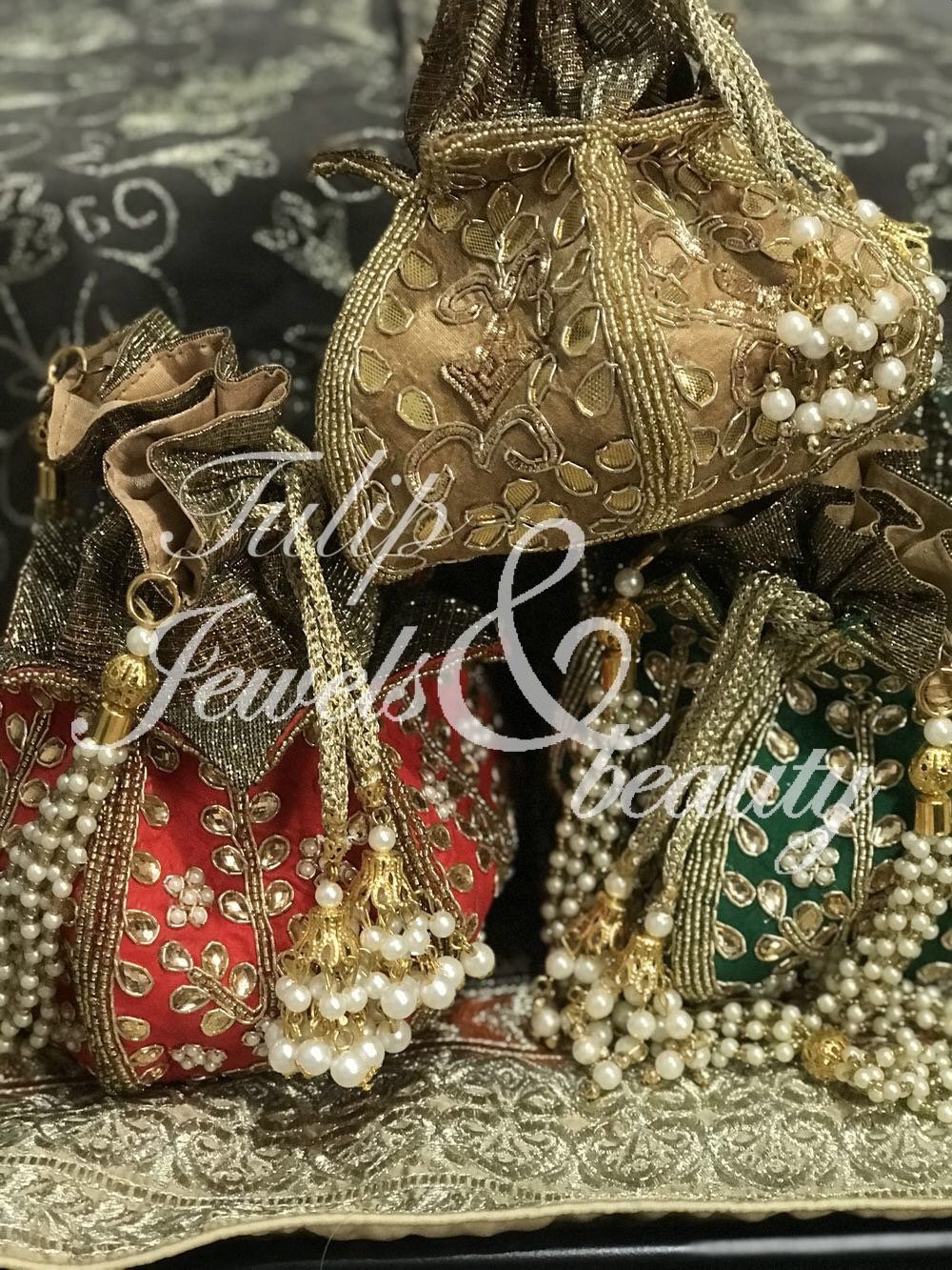 Bridal wrist deals bag