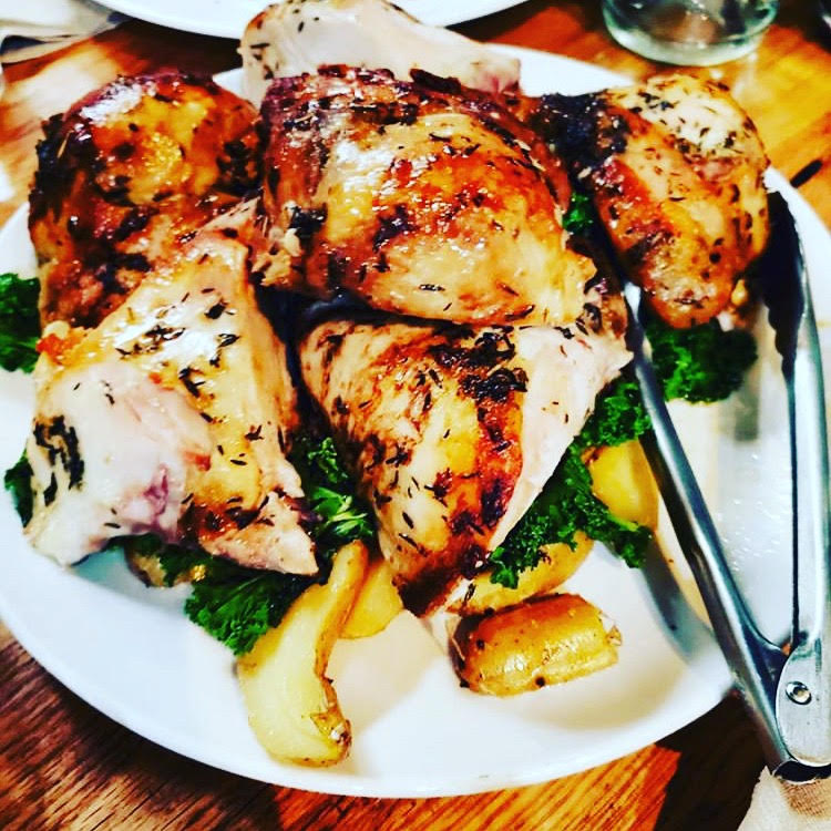 Chicken yum yum! This is our rotisserie chicken. 
📷:@biteswithblondie 

#denver #rotisseriechicken #milehighcity #delicious #yummy #dinner
