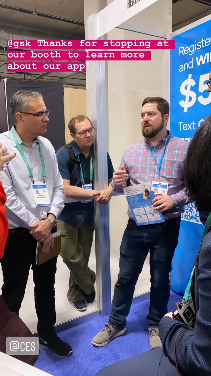 calcium_health's tweet photo. @GSK thanks for stopping by our booth @CES! #CES2020 #MyCES #ownyourhealth #CESsurvival https://t.co/lU3kmuD0ka