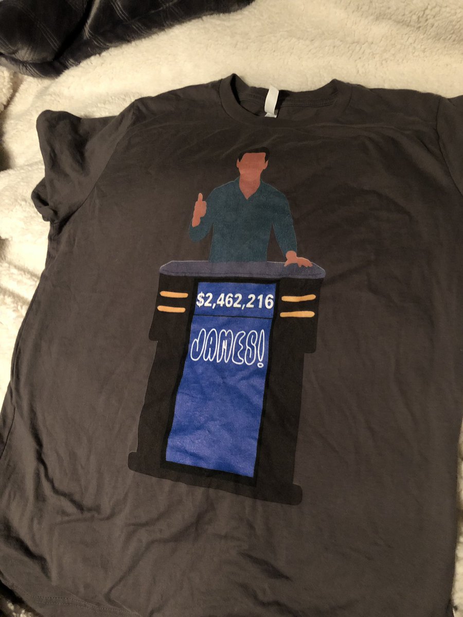 megenmarie's tweet photo. @James_Holzhauer ready for tonight 🐐 #jeopardyjames https://t.co/buhT3wXQsq