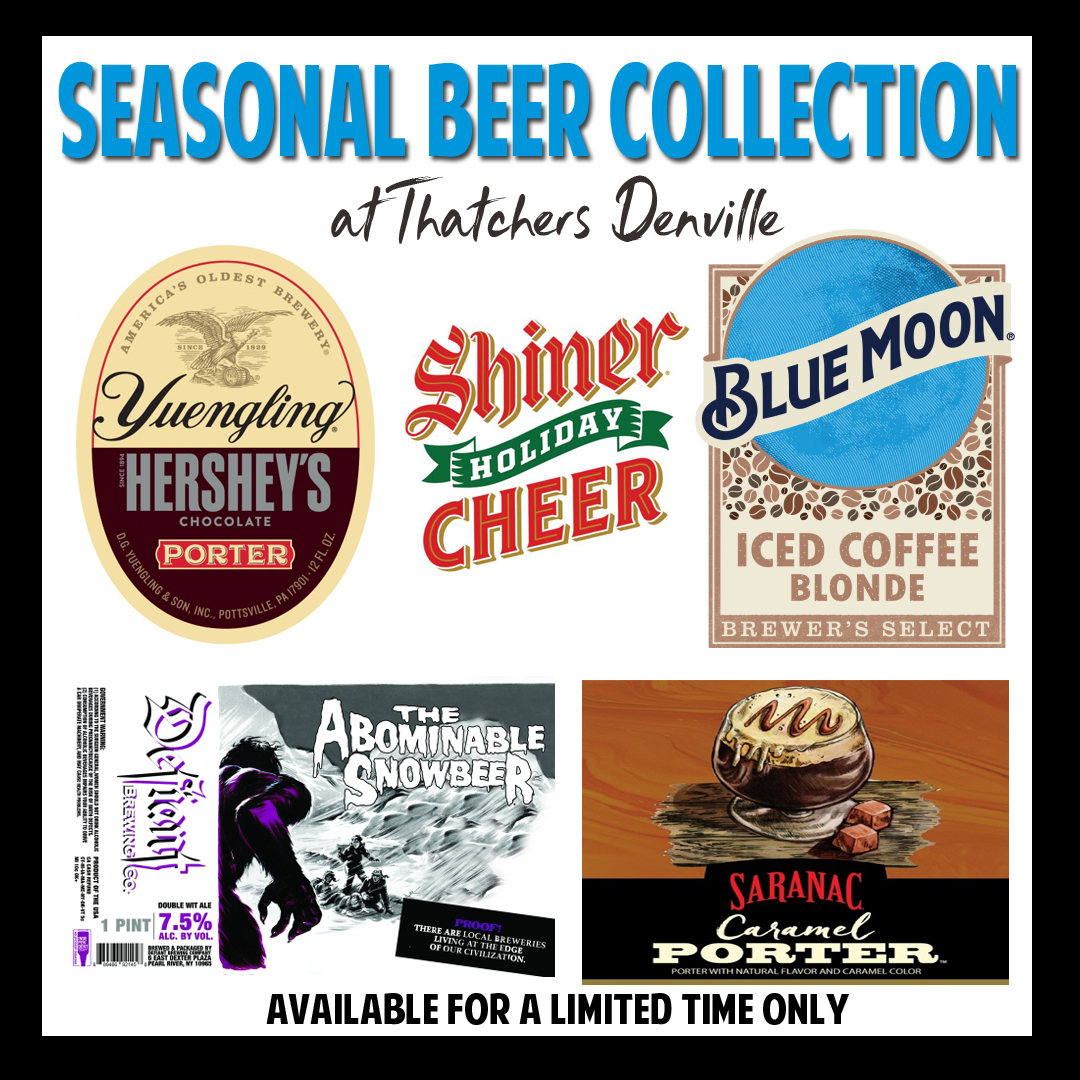 Check out our Seasonal Beer Selection on tap for a limited time only!
