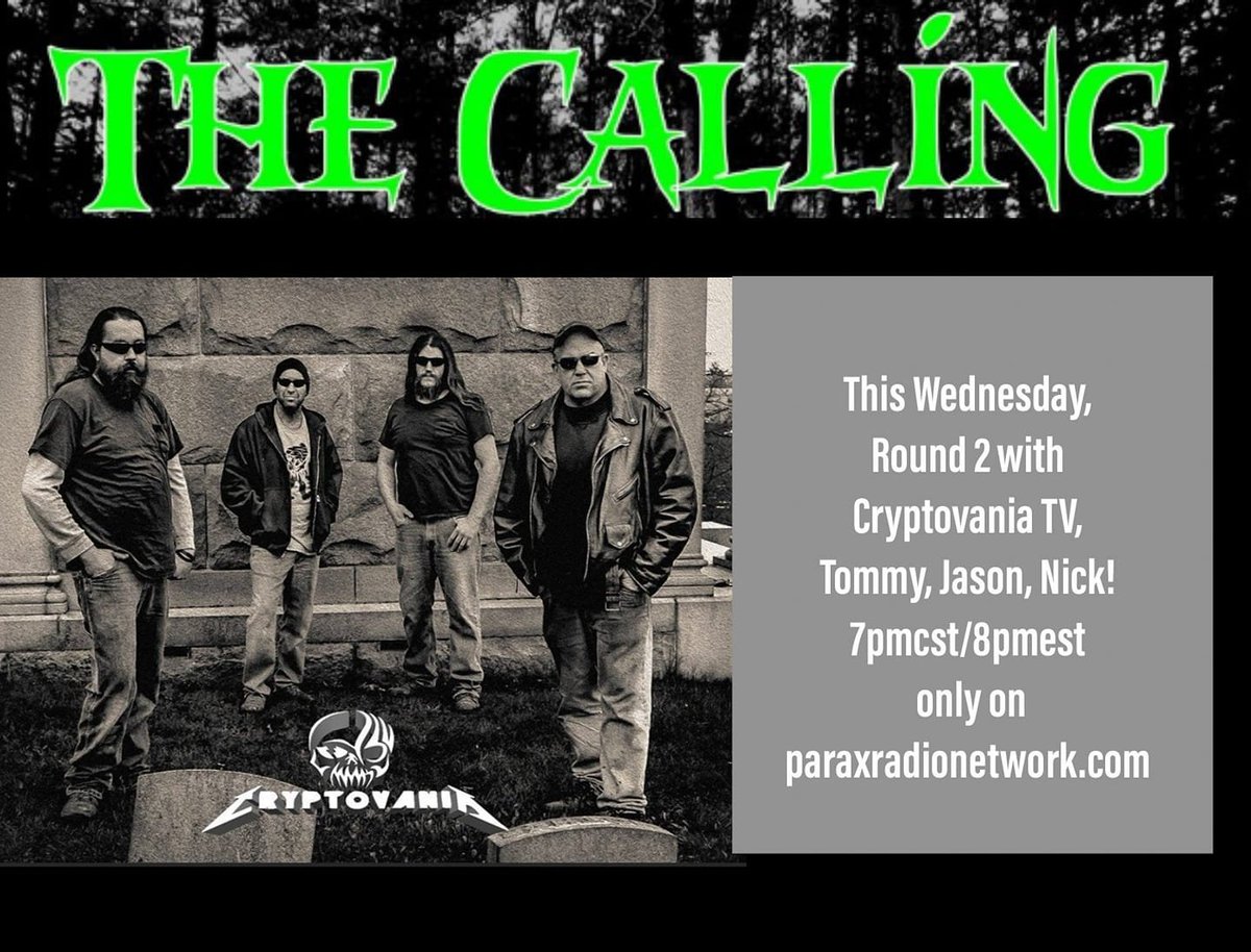 CryptovaniaTV's tweet photo. Cryptovania on The Calling  for round two!!
Wednesday night The Squad is on https://t.co/9Qcj03eFbD https://t.co/AprCF33MGl