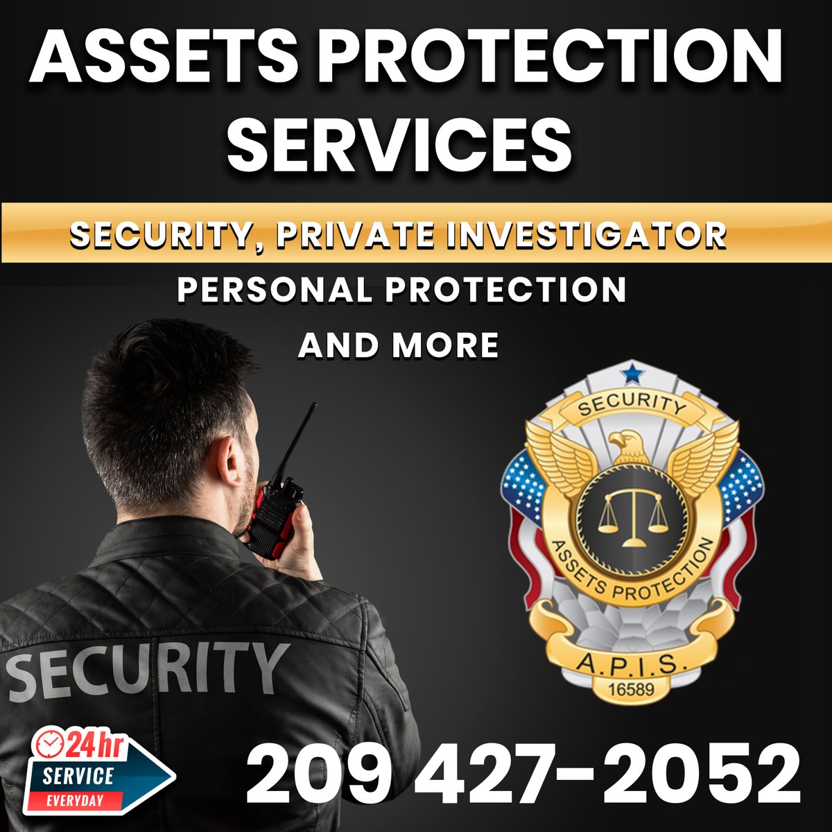 turlockland's tweet photo. 🔴🔴🔴Assets Protection Services🔴🔴🔴

✅ Trusted Private Security &amp; Patrol Services.

✅ Improve your security program with Assets Protection Services.

☎️ (209) 427-2052

🏛 2111 Geer Rd Ste 511 Turlock, CA 95382

🌐 https://t.co/5lt4rSLHox

#security #securityservice https://t.co/Ok6Rcb6wtw