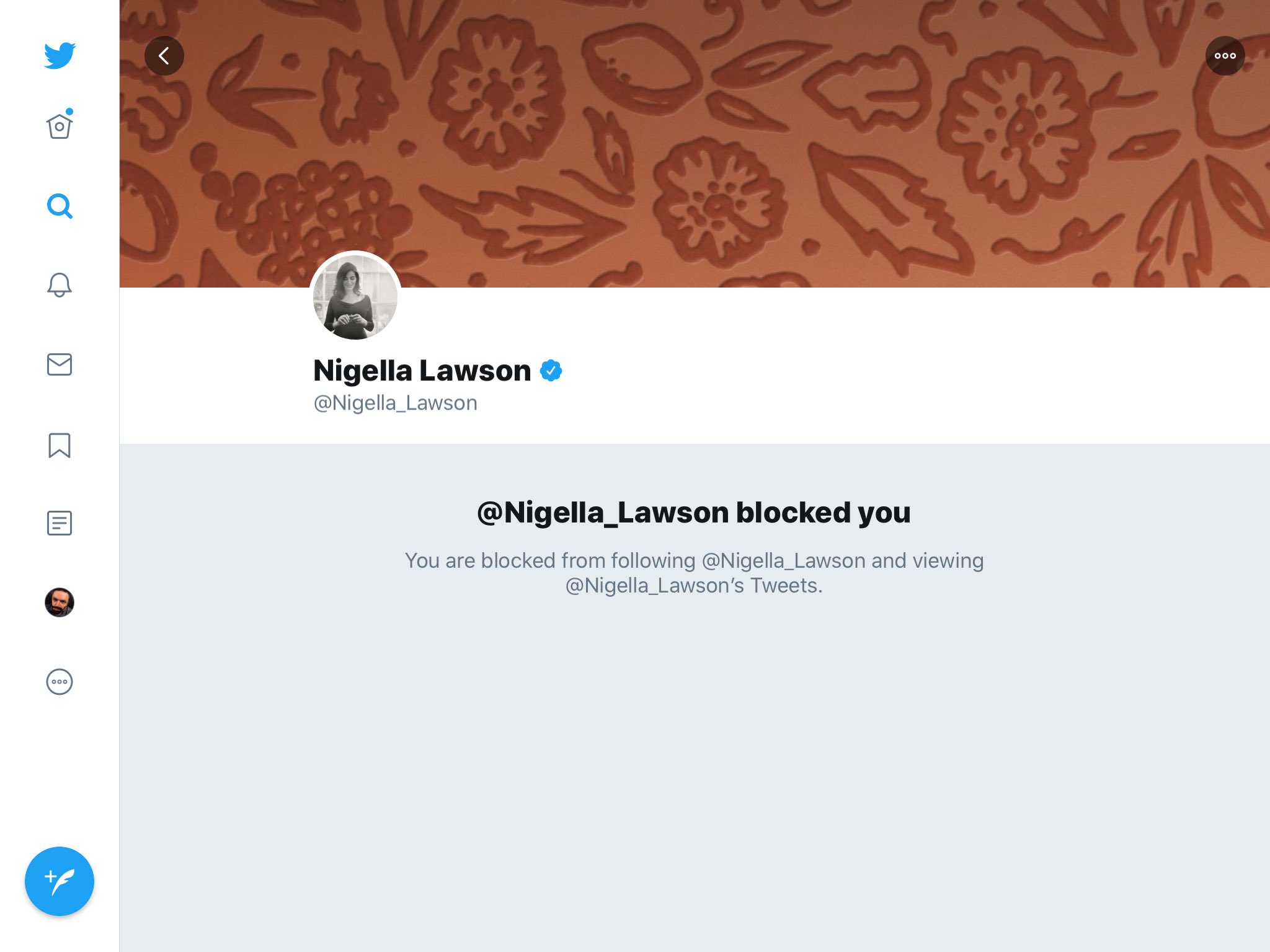 Nigella Lawson s 60?
I just thought I d wish her happy birthday and I m met with this. 