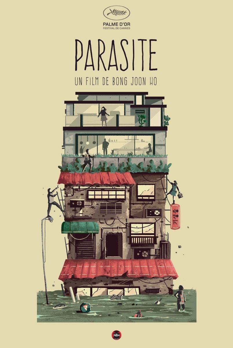 lacosacine's tweet photo. #Parasite revela increíbles posters. https://t.co/OajBAhiMsP
