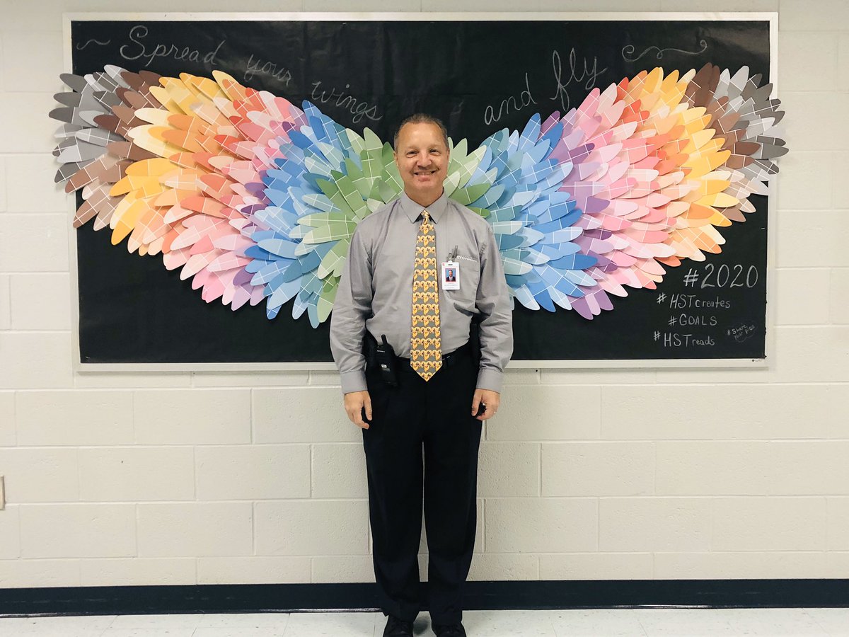 HighlandGaston's tweet photo. We’re ready to soar to new heights with our students! Mr. Montgomery, Officer Marr, Mrs. Long and Mrs. Pilkington are ready for 2020!  #HSTcreates #HSTgoals #HSTreads #HSTdreams @GastonSchools @LauraBLong @GcsDelta @lmontgo https://t.co/her32vZccu