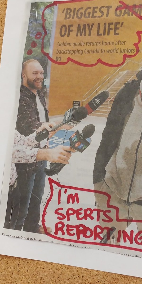 n_frew's tweet image. In journalism school, they never tell you about the occupational hazard of becoming a meme... #journalism #journolife #journalistproblems