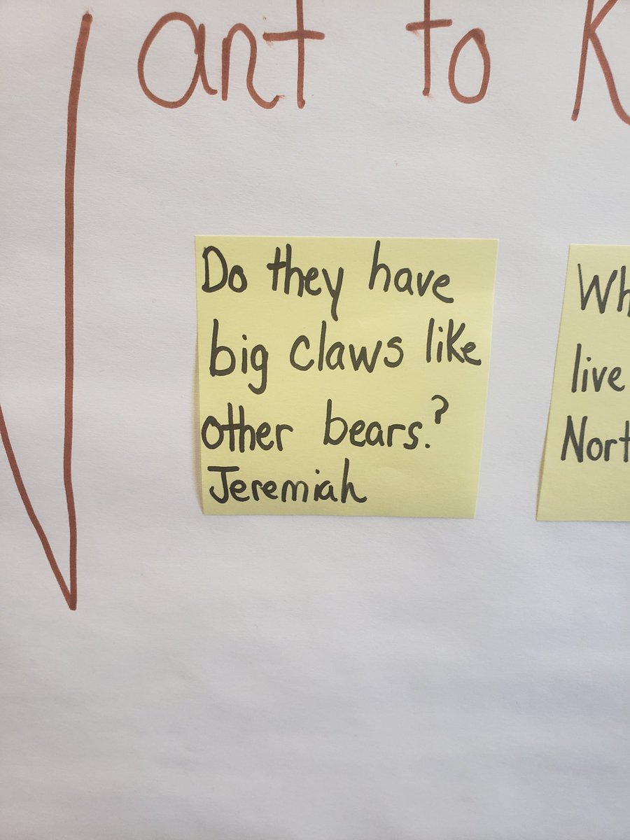 aes_dville's tweet image. 2nd grade students generated questions about Polar bears before reading informational text.
@DISD_Libraries @LisaPCurry1 @DurantChief @sdterry745 @maxielpastor  #engage2learn #Librariesforlearning #AASL #2020DISDLIBS