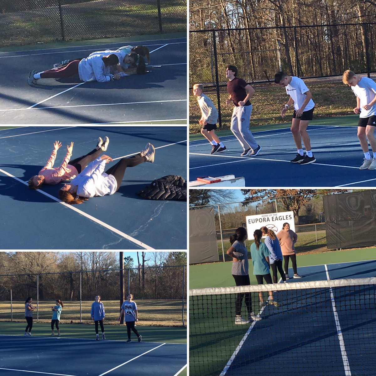 EuporaTennis's tweet photo. Preseason has started!!! Getting in shape. One drill at a time. Let’s go Eagles!!! #effortdeterminesresult #welovetennis #evenifitsjustworkingout
#threeweeksandcounting https://t.co/ijPFFiEtmN