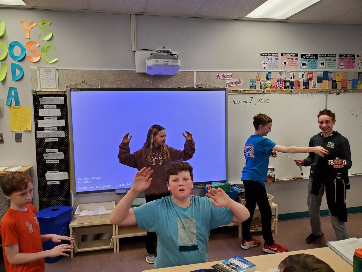 LearningwithMsG's tweet photo. Today we made "frozen pictures" to help us understand the different people involved in the fur trade. When the students were tapped on the shoulder they had to unfreeze and state who they were and what they were doing. @WCPS72 @BentleySchool1 https://t.co/Z06gYDdEF1