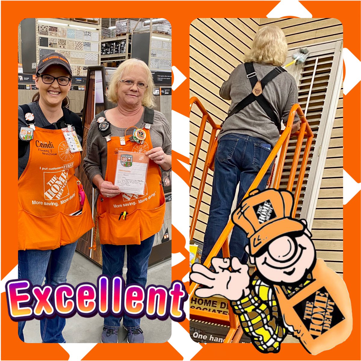 Wendi in flooring took pride in her department by going the extra mile to keep it looking great! Huge thank you!!! <a href="/MarkDor58229257/">Mark Dorsey</a> <a href="/SeanBrownD133/">Sean Brown</a> <a href="/WeidmanJess/">Jess Weidman</a> <a href="/Jon_Wayne_Payne/">Jon</a> @Dede60pcb