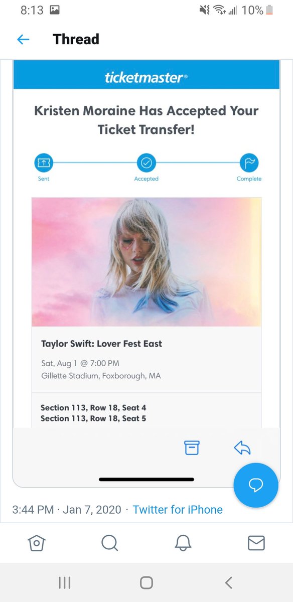 alsept22's tweet photo. @Ticketmaster 

This is 100% your fault. Someone breached your security, and stole these tickets. #DoTheRightThing  #replacethemtickets #getthisfixed #dontsteponhergown #iwillnotcalmdown https://t.co/JrVeXk0hI4