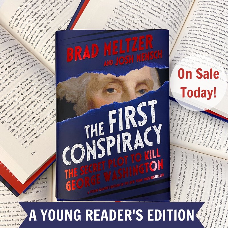 Have a kid who needs something amazing to read? The Young Reader’s Edition of  #FirstConspiracyYR is published TODAY, full of murder schemes, secrets, and lessons of leadership. Buy it here: bit.ly/2EfoJuB

PLEASE RETWEET!